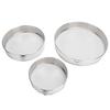 3pcs 304 Stainless Steel Powder Sifter Fine Mesh Flour Sieve Set  Powder Dusting