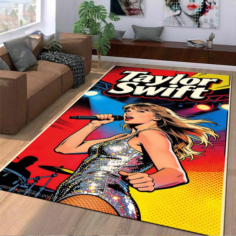 Pop Star Designed floor mat, suitable as a non-slip mat for the living room or bedroom sofa