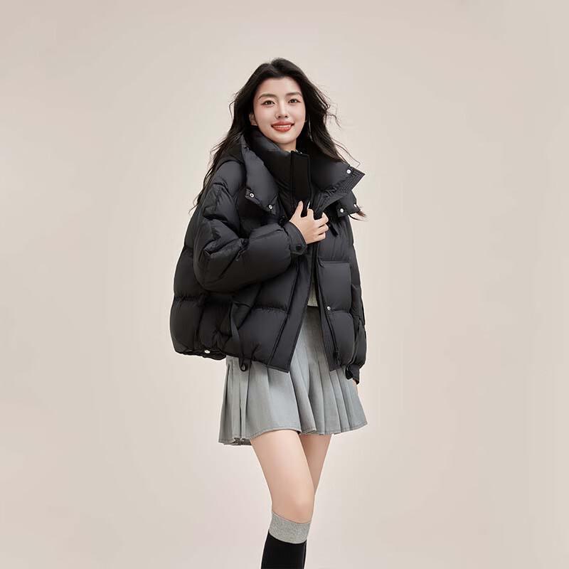 YAYA Women's Winter 2024 Hooded Short Puffer Down Jacket