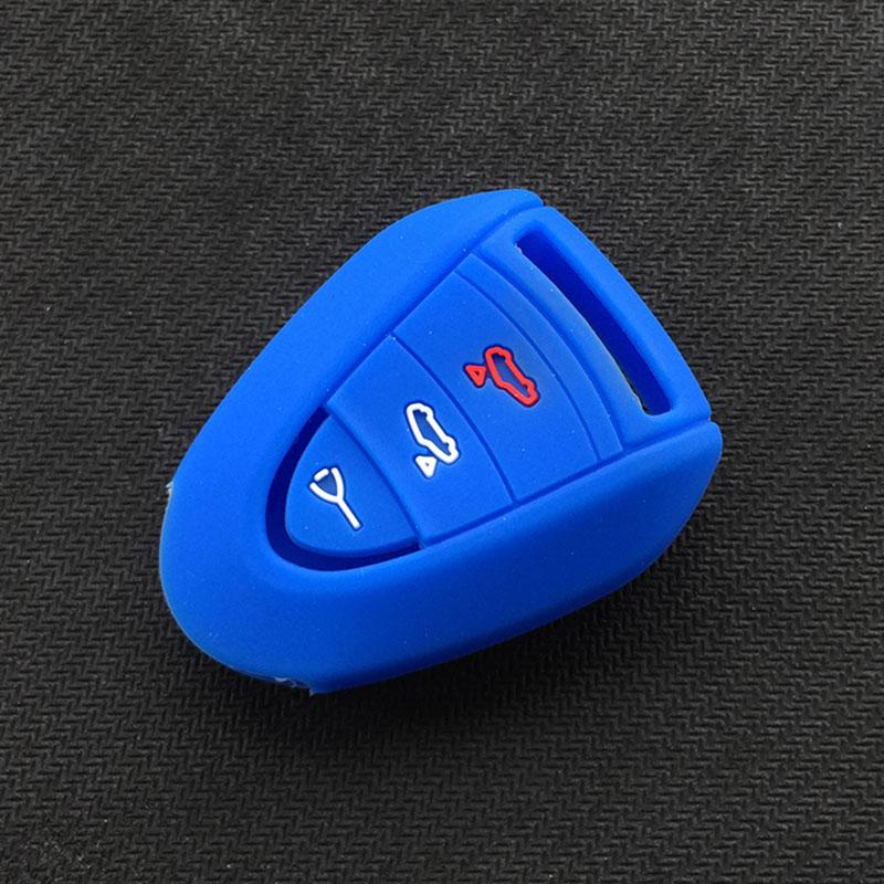 Silicone car Key Cover case for Porsche Carrera 911 997 Boxster S 2S 4S Turbo Cayman 996 Cayenne key Accessories