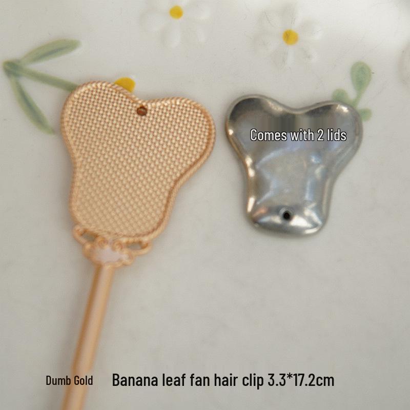 Handwoven Song Brocade Blue-Dyed Fabric Embroidery Cloth with Medium Hairpins - New Chinese Design, DIY Accessories, Double Lid