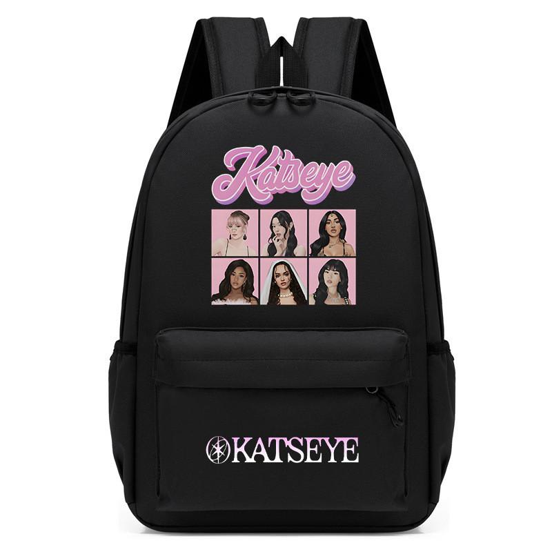 

60123-7 Boys Girls KATSEYE Printed Backpack Student School Lightweigt Waterproof Small Bag