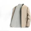 New Double-sided Stand-up Collar Jacket for Men Spring and Autumn Business Casual Jacket for Men