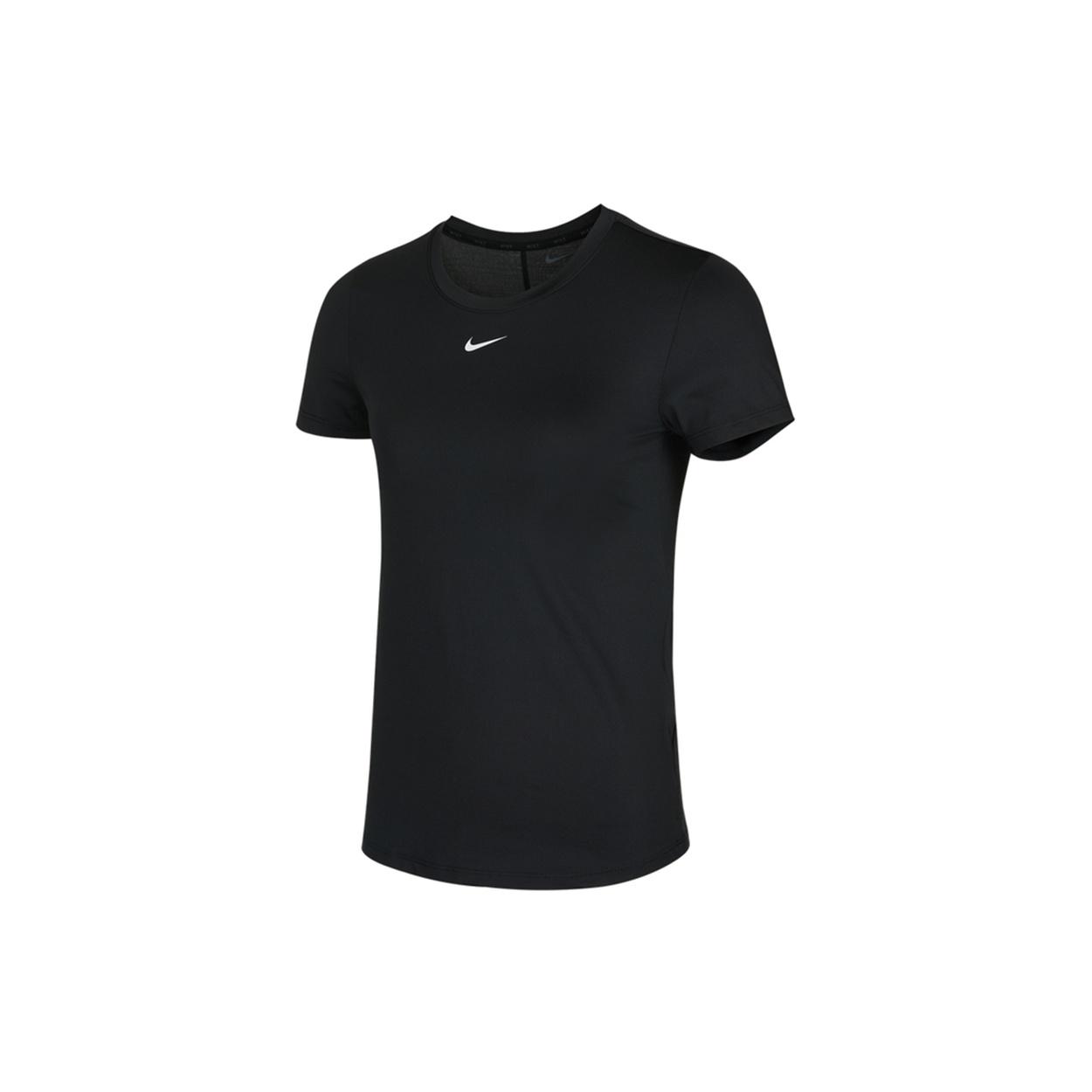 (WMNS) Nike Dri-FIT One Quick Dry Sports Round Neck Short Sleeve Black T-Shirt Women s DD0627-010 S