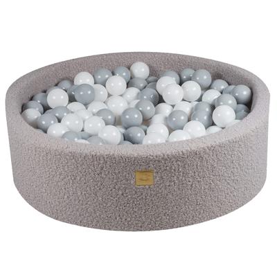 Round Ball Pit® Boucle, Grey