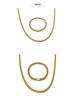 Men's Hip Hop Round Polished Titanium Steel Cuban Chain Necklace