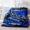 Blue Style Customize Text Blanket Throw Customizable Blanket Soft & Cozy Throw For Bed Living Room Nap Home Decor Ideal for All Seasons