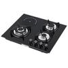 3 Gas + 1 Electric Built-in 4 Burner Cooktop with Tempered Glass Panel