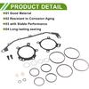 No.11361440134/11361433817 Timing Cover Gasket Set for BMW 325i Base 2.5L 2001-2005 Long-lasting Sealing O-Ring Seal Repair Kit 1 Set
