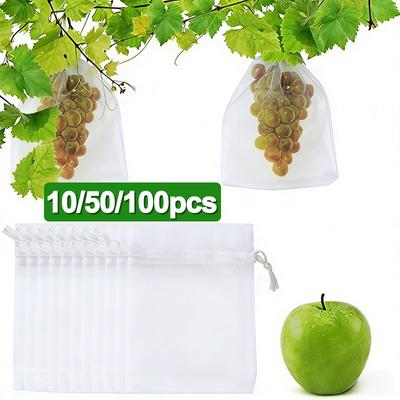 100PCS Bird-Proof Grape Protection Bags, Mesh Bags for Fruit and Tree Protection, Antipest Garden Tool Bag