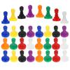 32Pcs Plastic Chess Pieces Multicolor Board Game Components Party Game Accessories Colorful Game Pawns Party Supplies