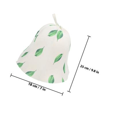 2Pcs Sauna Hat Felt Caps for Women Home Bathing Sauna Hats Comfortable Reusable Absorbent Thick Felt Showering Caps