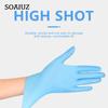 50Pcs/set Disposable Rubber Gloves PVC Composite Thickened Blue Nitrile Hygienic Acid- Resistant Food Emulsion