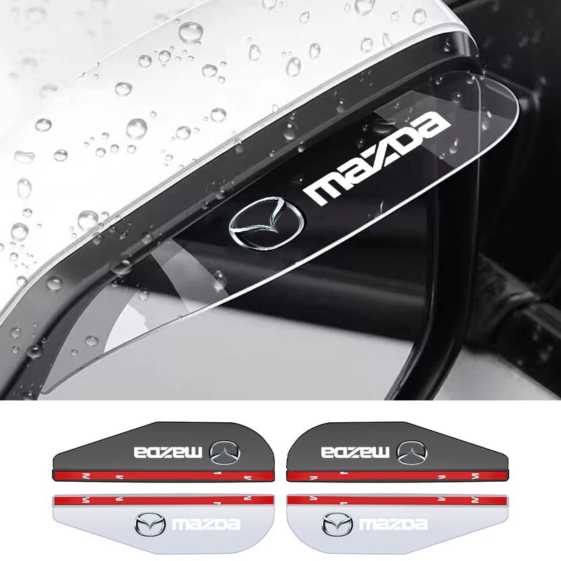 2Pcs Car Logo Rearview Mirror Decoration Stickers For MAZDA 2 3 6 ATENZA 3 BK BL 5 CR CW 6 II GH CX-7 ER MX-5 NC Car Products h1