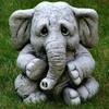 Olifant Grijs Ornament Simulatie Dier Olifant Hars Ambacht, Tuinontwerp Ornament Leuke Decoratie
