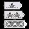 Fais DU Cake Decorating Stencils Mold Floral Kitchen Accessories Plastic Spray Baking Mesh Stencil Cake Molds Cookie Fondant