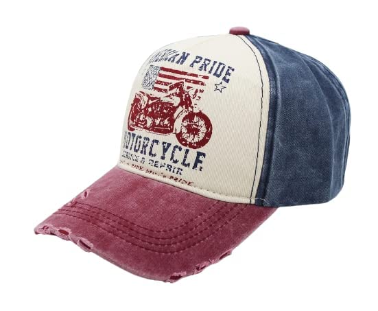 

Sproutsy Men s Snapback Cap, Popular Fashion, American Casual, Baseball, Bike (Red)