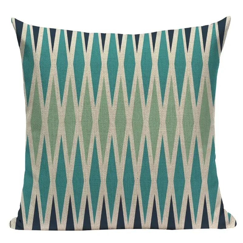Colorful Modern Geometric Patterns Double-sided Printed Pillow Cover Short Plush Suitable Living Rooms Sofas Throw Cushion Cover