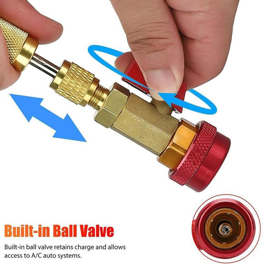 R134A Ventilkernschlüssel Auto Klimaanlage Ventil Schnellentferner Werkzeug Neu Tragbar Manuell Installateur Reparaturwerkzeuge