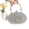 Elegant Rhinestone Sunflower Evening Clutch Bag Formal Party Wedding Banquet Handheld Purse