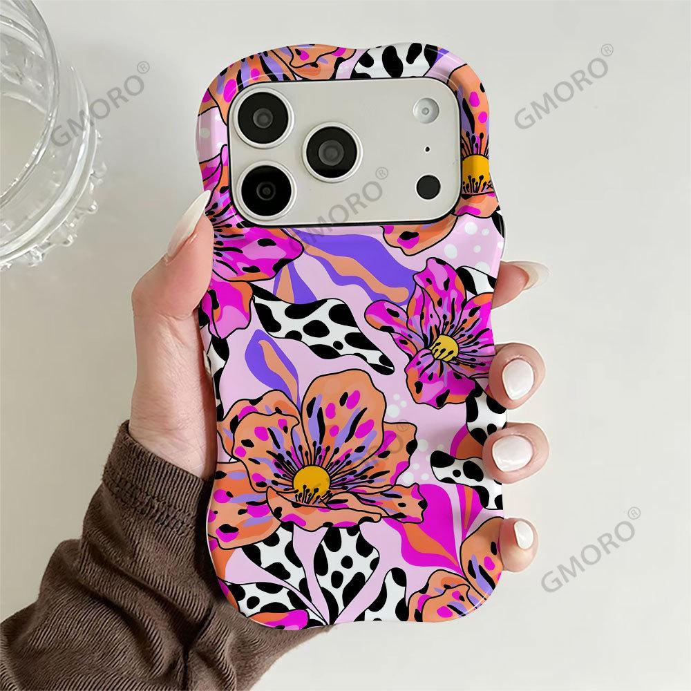 South East Asia Explosive Spice Girl Wind Phone Case Apple 17 Flower Leopard Print iPhone13promax Wave Film Case