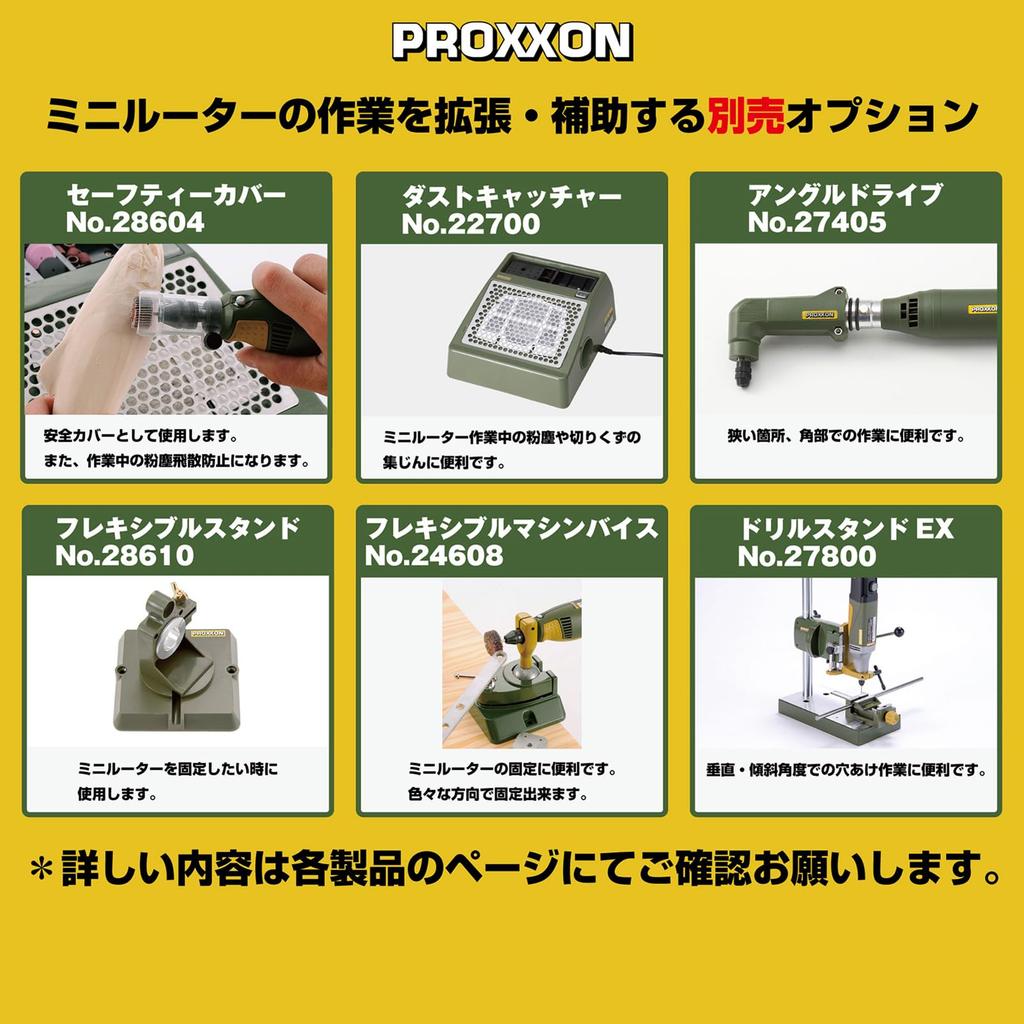 PROXXON Mini Router Set MM100 No.28525-S