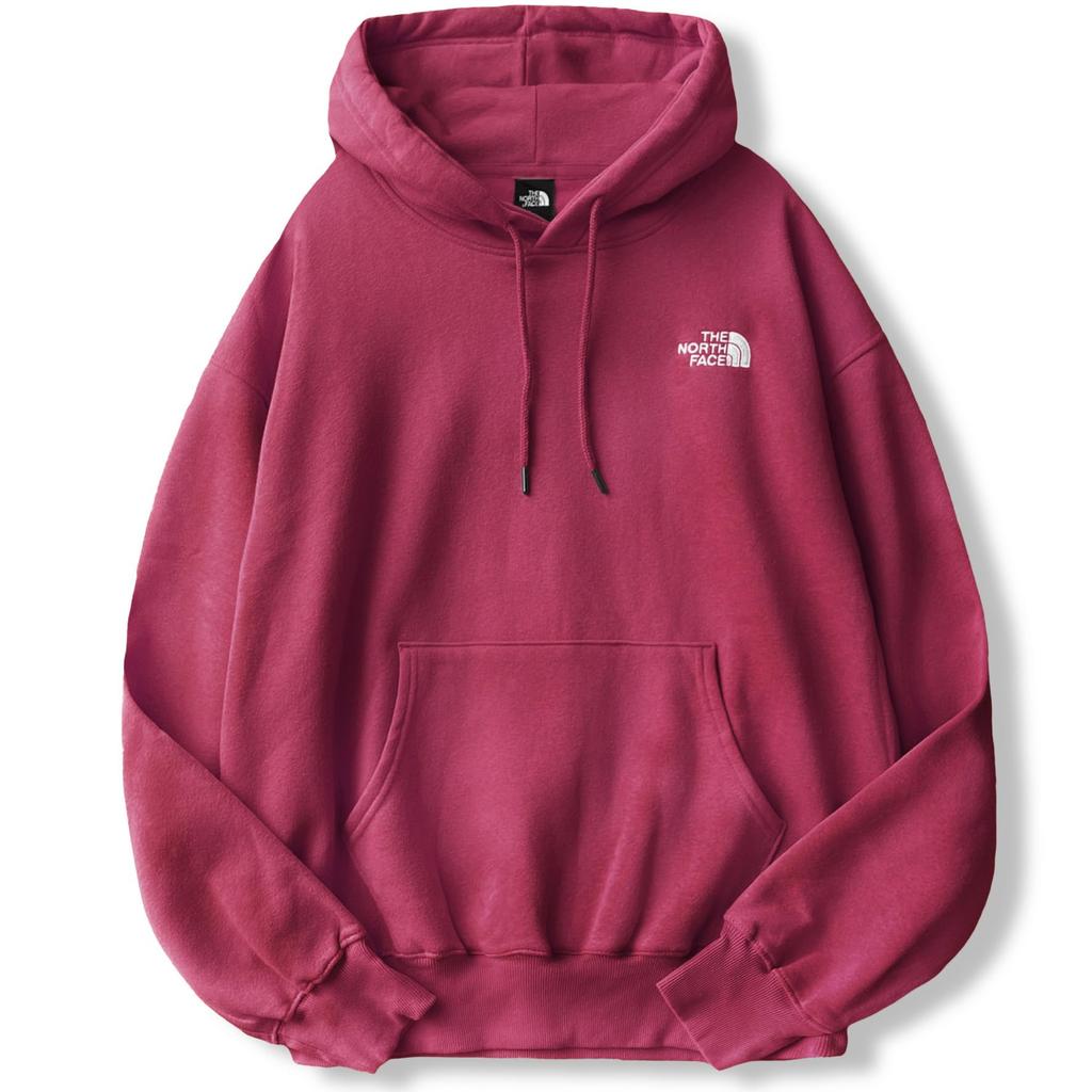 The North Face Evolution Vintage Hoodie with a Simple Embroidered Red Size XL Men's Logo, Beetroot, [Used]
