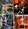 90cm Fully Articulated Luminous Skeleton Figure for Halloween Décor in Escape Rooms