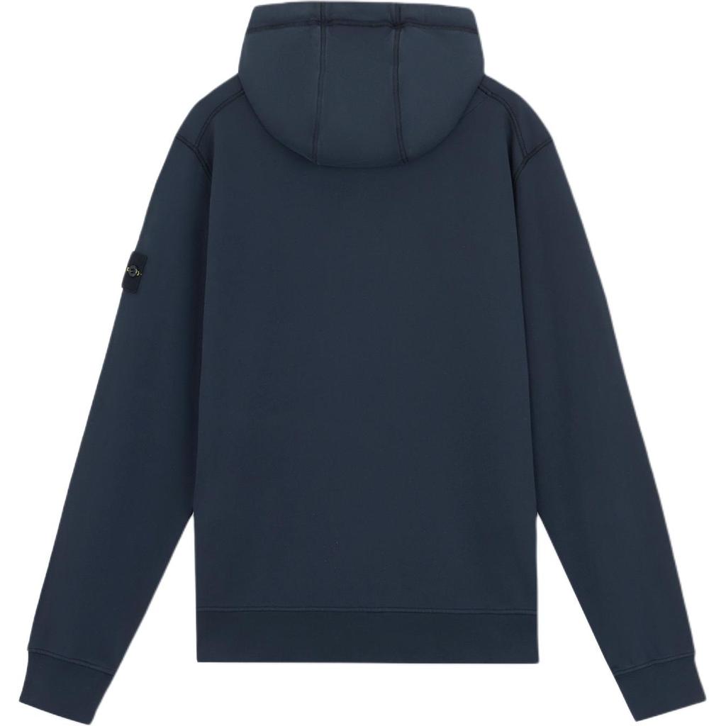 STONE ISLAND Solid Color Hooded Zip Long Sleeve Sweatshirt Men Sweatshirts K2S1561000-61S0051-V0020