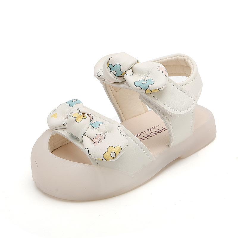Baby girl sandals spring and summer 0-1-2 year old baby soft sole toddler shoes summer princess shoes girls non-slip shoes