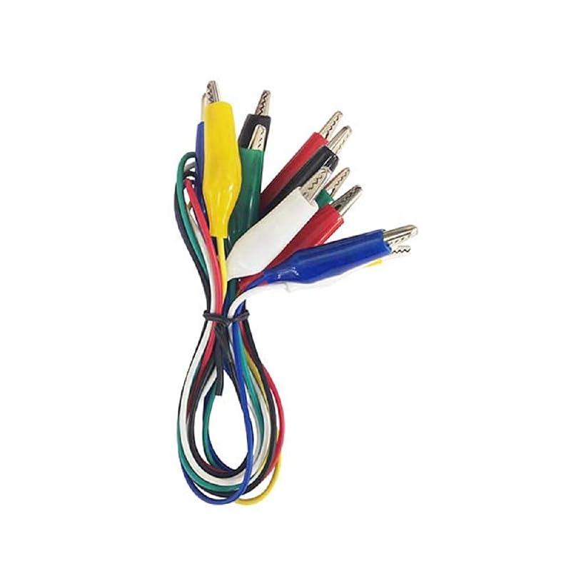 Small clips with wires, 6 colors, set of 6.