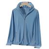 1011 UPF0 + Sunshade Clothing Summer Ice Silk Sunscreen Clothing UV-shielding Men's and Women's Clothing Jackets