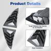 2pcs Rear Car Window Shutter Cover for Tesla Model 3 2024-2025 Louver Side Vent Trim Triangle Accessorie