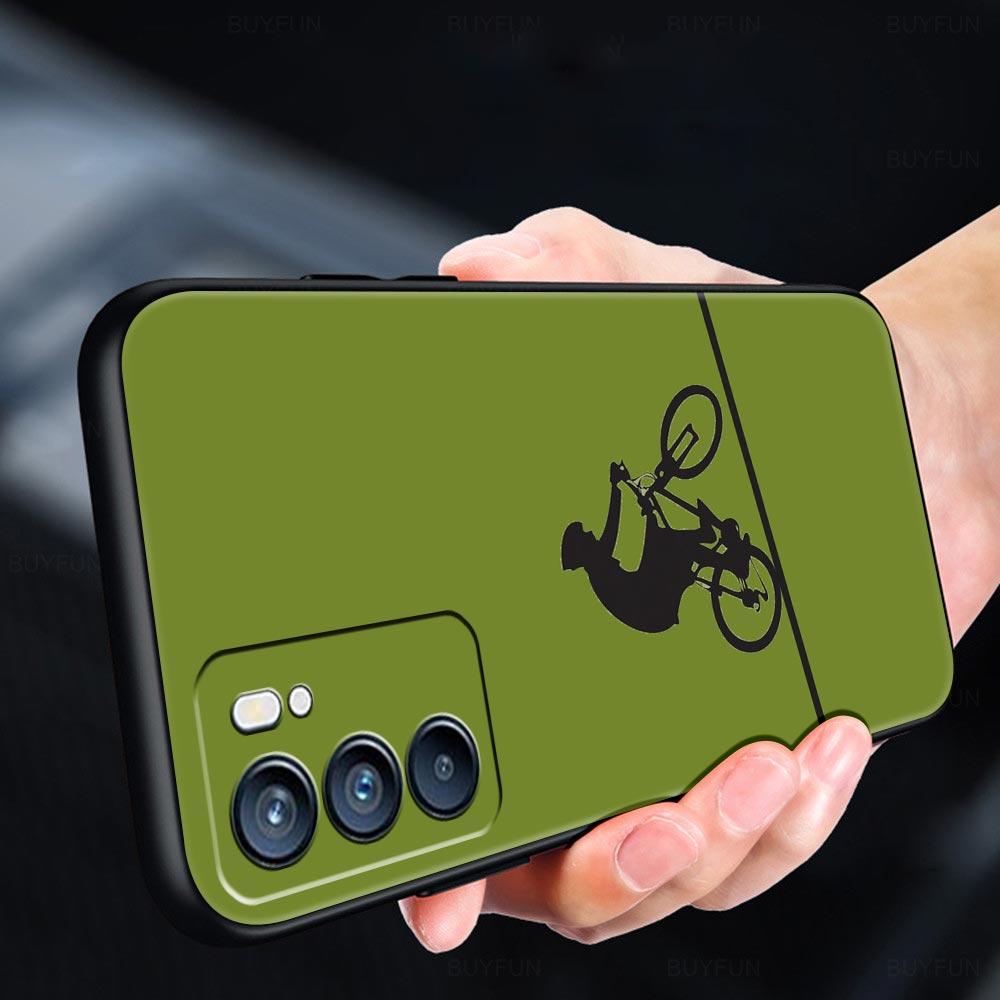 Mountain Bikes Cycling Phone Case For Oppo Find X5 A54 A53 A52 A9 2020 A15 A95 A16 A76 A74 A12 Reno7 SE Reno6 Pro Plus 5G Cover