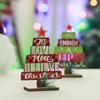 New Wooden Christmas Tree English Letter Ornaments for Party Decor