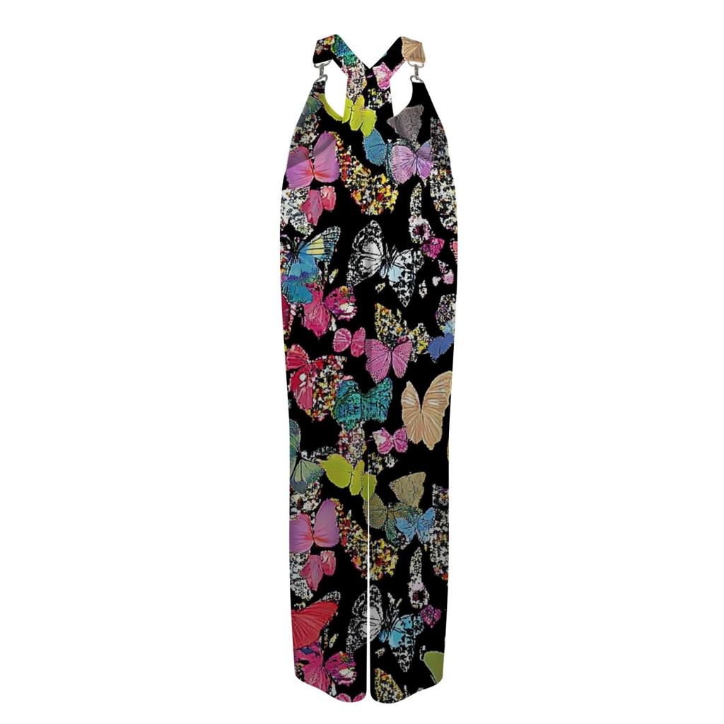 Women's Loose Casual One-piece Summer Floral Print Jumpsuit