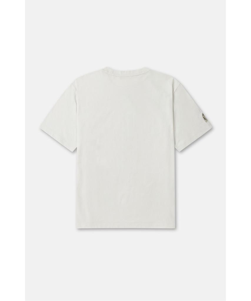 Koolongseupocheu Men'S Mossplex Sorona Semi-Over Wappen Round Neck Short Sleeve T-Shirt Tltcm26631Sto