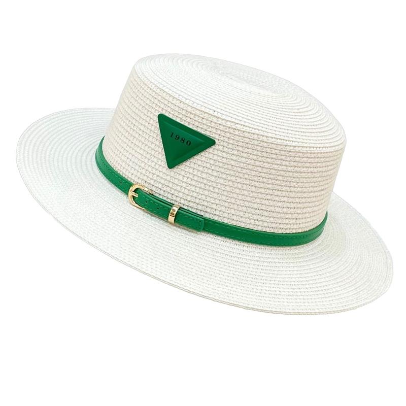 

Summer Beach Straw Hats Women Foldable Big Wide Side Casual Female Hat Sunshade Flat-topped Top Cap Travel for Sun Cap 1