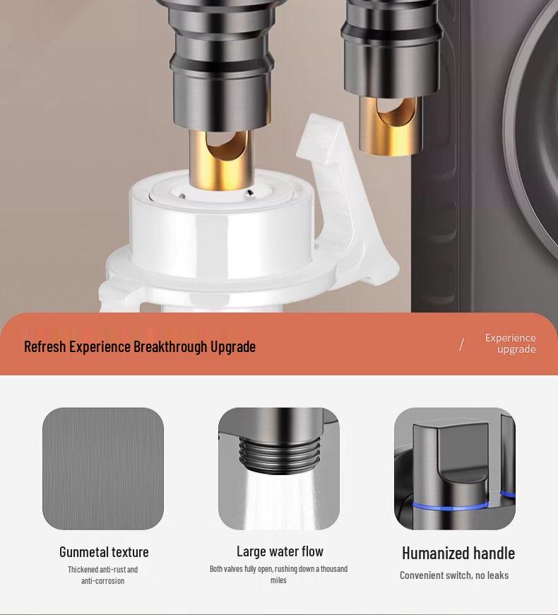 Dual Control Washing Machine High-Flow Water Splitter Valve