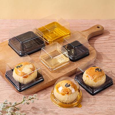 10Pcs Clear Plastic Mini Cupcake Boxes Muffin Pod Dome Muffin Container Box For Wedding Birthday Dessert Baking Decorations