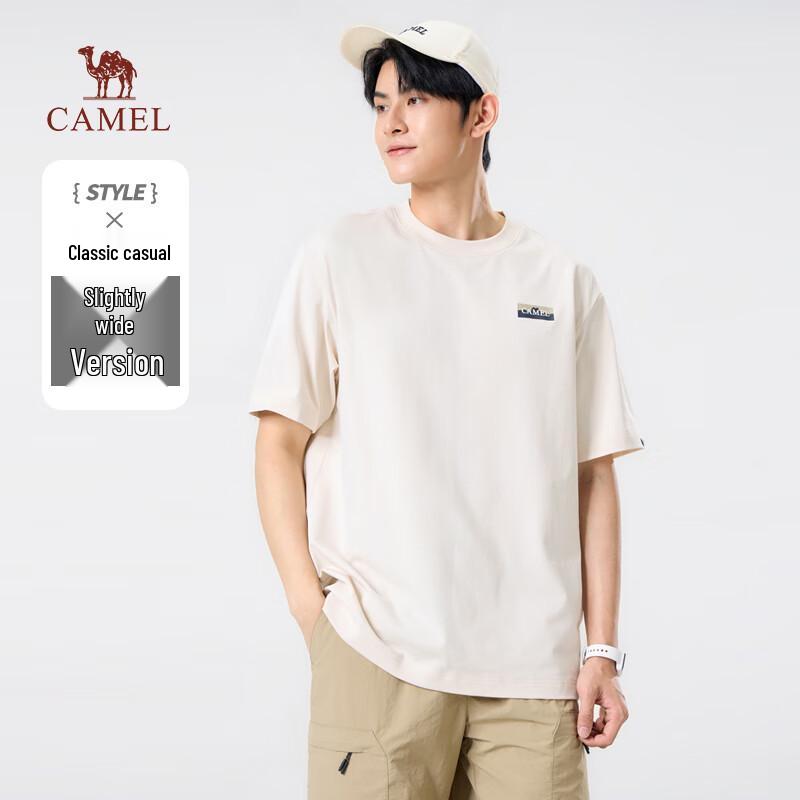 CAMEL Unisex Solid Color Breathable Round Neck T-Shirt M35BA88065 2XL 2490₽