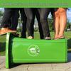 Outdoor Heavy-Duty Pedal Trash Can with Wheels
