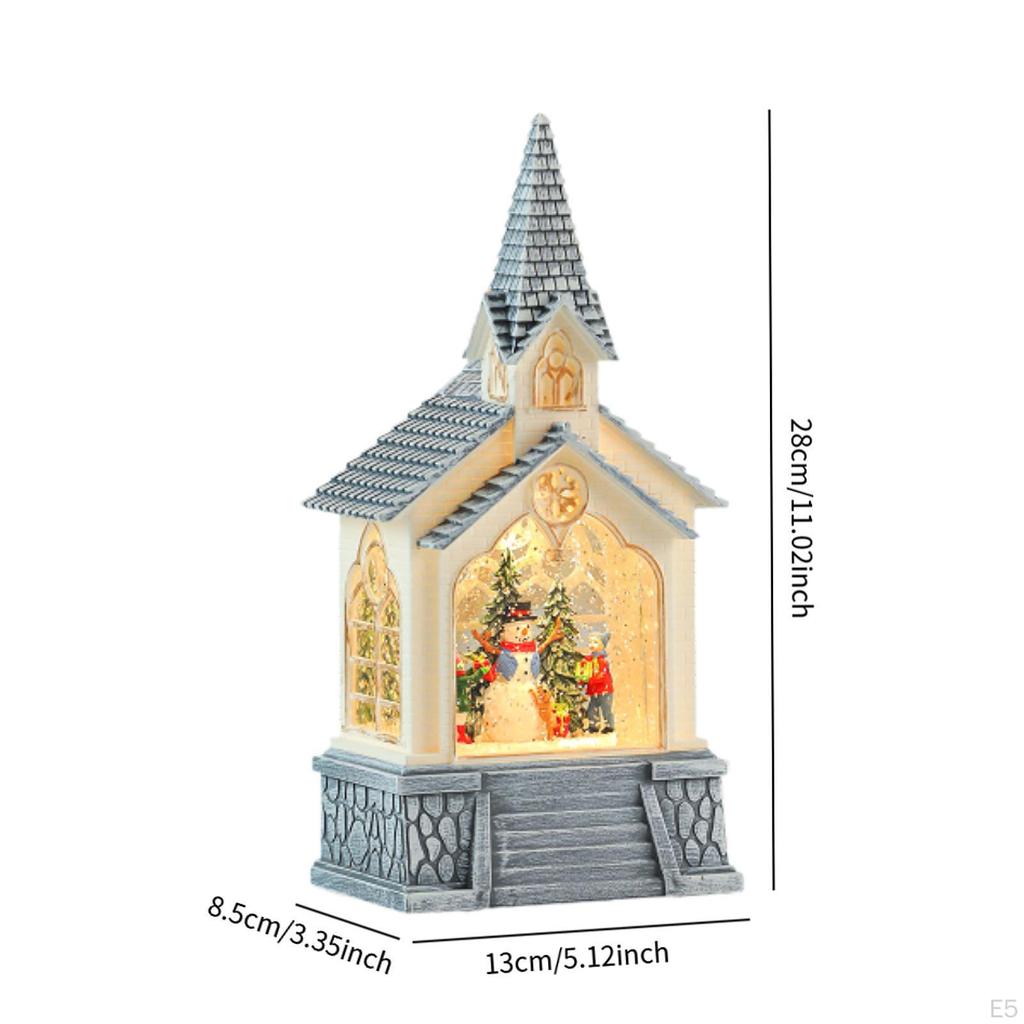 Christmas Snow Globes Lantern LED Night Light Xmas Decoration for Bedroom