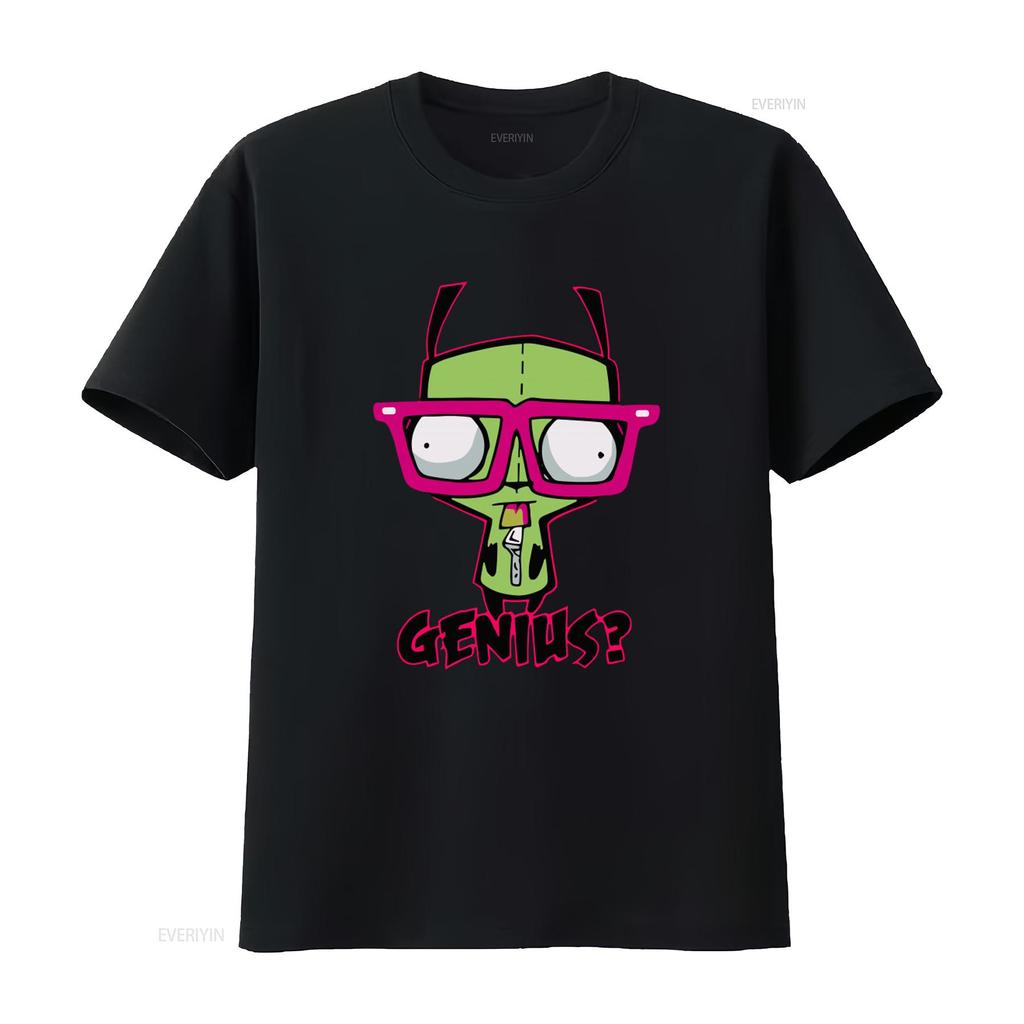 Invader Zim Gir Genius Duh T Shirt for Men Available in Sizes S 2XL vintage Washed Stylish Casual Soft Comfortable graphic