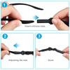 Glasses Strap Adjustable Eyeglasses Strap No Tail Eyewear Retainer Holders Around Neck Anti Slip