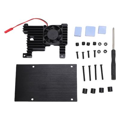 Development Board Enclosure Case Fit for Orange Pi 3B Aluminium Alloy Case with Passive Cooling Fan