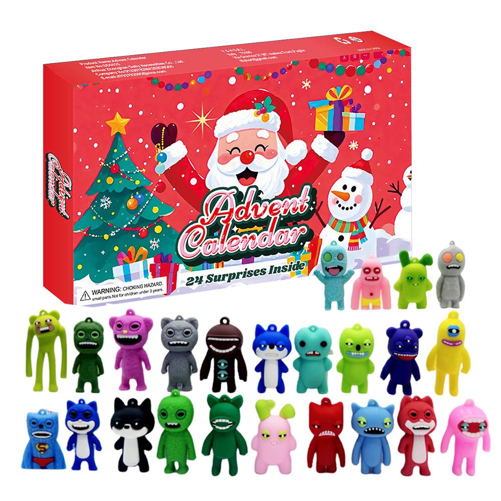 24-Day Christmas Countdown Calendar: Animal & Vehicle-Themed Tear-Off Box for Kids