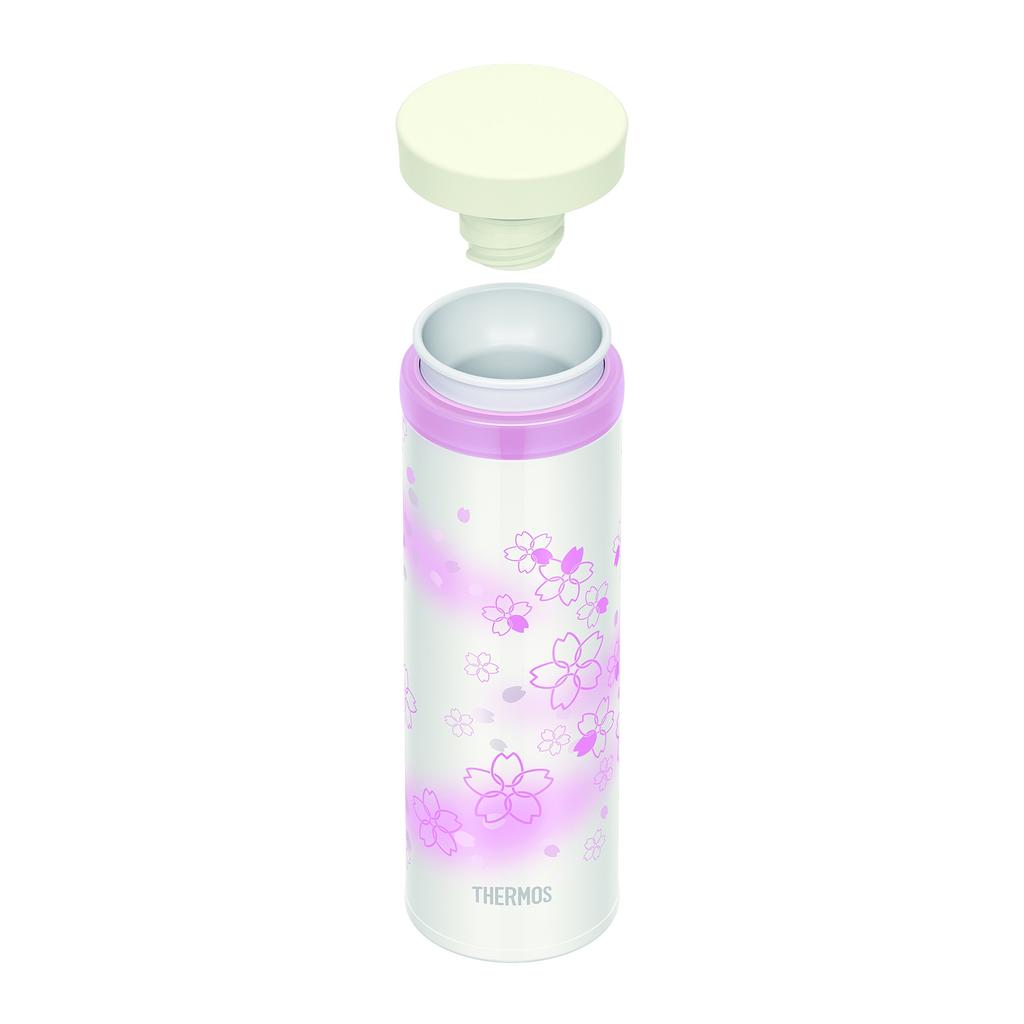 Thermos Vacuum Insulated Portable Light Cherry Blossom USS Japanese-made Mug, 0.35L, Design, JNY-351