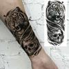 1 Foglio Tatuaggi Temporanei Trendy Tigre Leone Guerriero Gesù Per Uomini Donne Adulti Lunga Durata Impermeabili Temp Adesivi Tatuaggio Falso