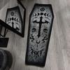 Gothic Alien Coffin Carpet Non-Slip Area Rug Spooky Bedside Mat Halloween Horror Kitchen Bedroom Home Decor